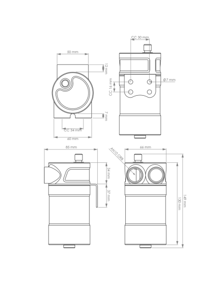 Récupérateur d’huile universel Nuke Performance – 0,25 L