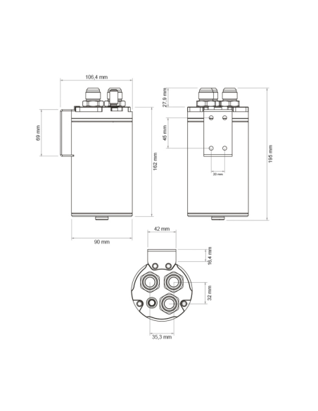 Récupérateur d’huile universel carbone Nuke Performance – 0.75 L