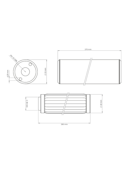 Filtre à carburant PF200 10 microns AN-10 Nuke performance