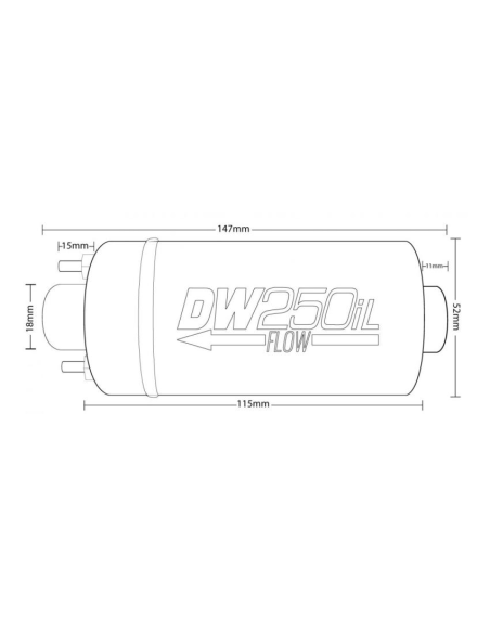 Pompe à carburant externe Deatschwerks DW250il