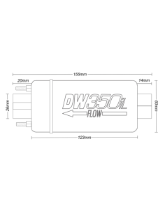 Pompe à carburant externe Deatschwerks DW350il 2