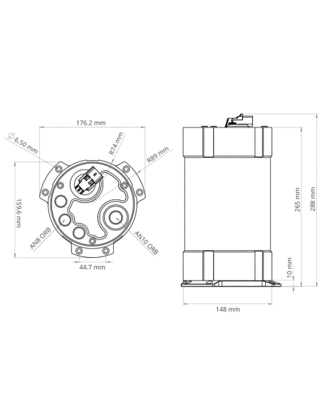 Réservoir tampon 2G 3,0 litres pour pompe DW440 Nuke performance