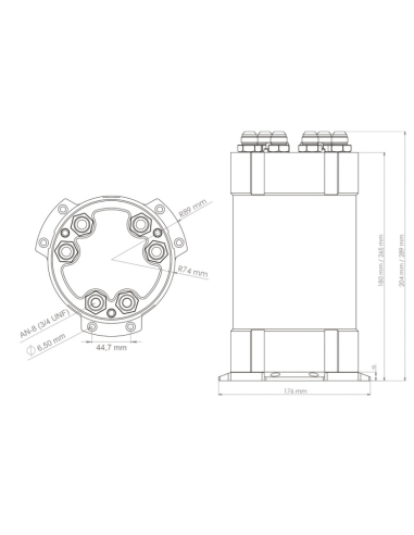 Réservoir tampon 2G 3,0 litres Nuke performance pompe externe