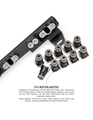 Rampe injection Nuke Performance – BMW 10 cylindres S85 | Haute performance & fiabilité