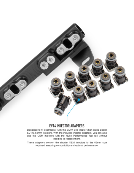 Rampe injection Nuke Performance – BMW 10 cylindres S85 | Haute performance & fiabilité