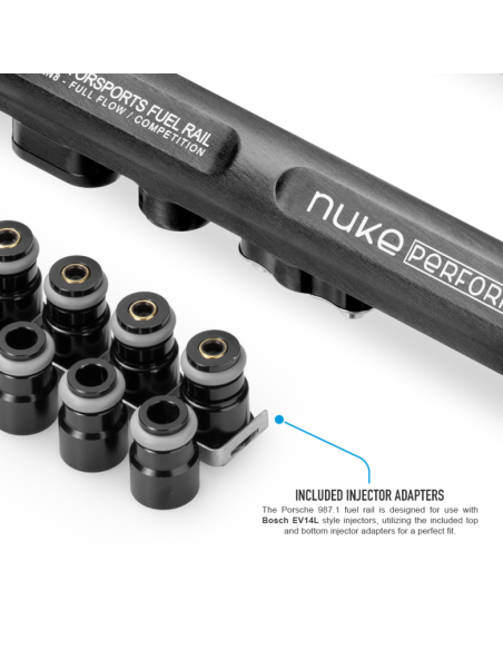 Rampe injection Nuke Performance – Porsche 6 cylindres 987.1 | Haute performance & fiabilité
