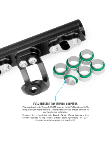 Rampe injection Nuke Performance – Toyota 2JZ-GTE | Haute performance & fiabilité