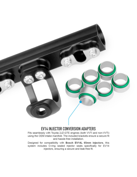 Rampe injection Nuke Performance – Toyota 2JZ-GTE | Haute performance & fiabilité