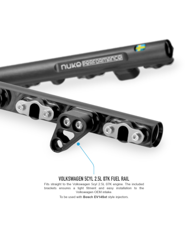 Rampe injection Nuke Performance – Volkswagen 5 cylindres 2,5 L 07K | Haute performance & fiabilité