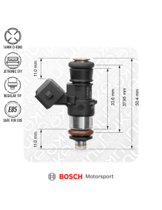 Injecteur Bosch 1462cc EV14K Compact 38 mm – Haute impédance
