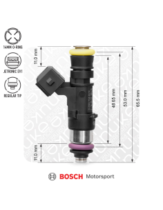 Injecteur Bosch 2200cc NGI2 EV14S Compact 53 mm – Haute impédance