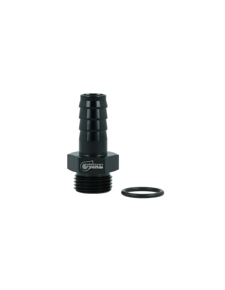 Raccord aluminium dash 8 avec joint vers durite 10 mm annelée- SWAPLAND -