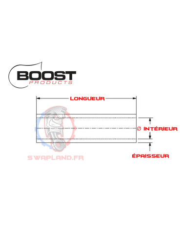 Manchon silicone droit 60 mm BOOST Products 