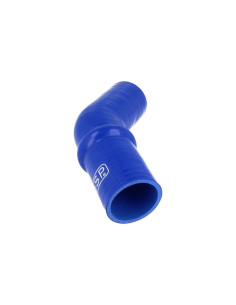 Durite silicone 45° amortisseur 60 mm bleu 