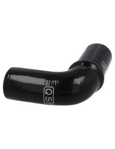 Durite silicone 90° amortisseur 70 mm noir 