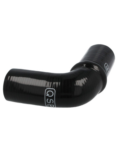 Durite silicone 90° amortisseur 57 mm noir 