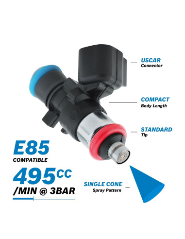 Injecteur Bosch 500cc E85 0280158187