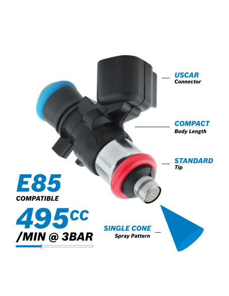 Injecteur Bosch 500cc E85 0280158187