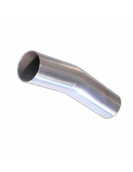 Coude inox 15° Ø76mm extérieur 