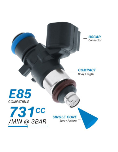 Injecteur 730cc gros débit Bosch 0280158290