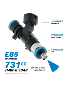 Injecteur gros debit 730cc Bosch. 0280158290