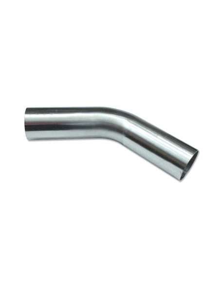 Coude inox 45° Ø76mm extérieur 