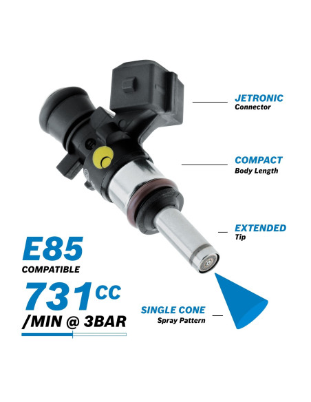 Injecteur gros debit 730cc EV1 bosch 0280158112