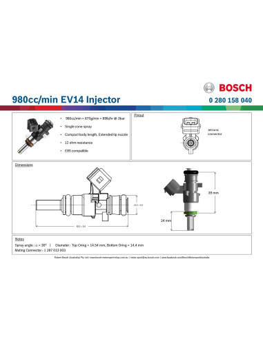 Injecteurs gros débit Bosch 1000cc - SWAPLAND