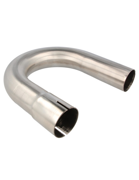 Coude inox 180° avec emmanchement simple 51 mm