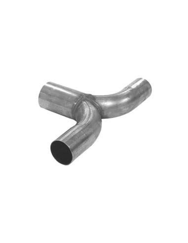 T inox pour doubles sorties 76 vers 2 x 63.5mm 