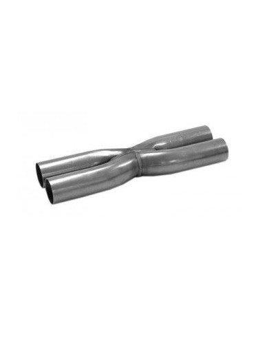 X-pipe pour ligne d'échappement inox Ø 76mm 