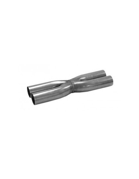 X-pipe pour ligne d'échappement inox Ø 76mm 