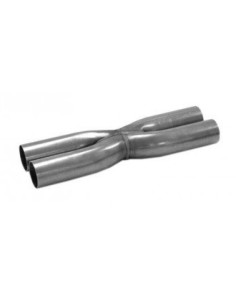 X-pipe pour ligne d'échappement inox Ø 51mm 