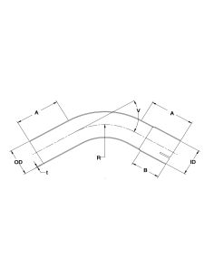 Coude inox 90° emmanchement 63 mm Simons  2