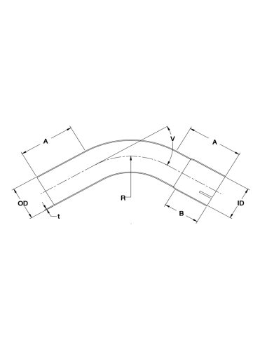Coude 63 mm à 45° Simons
