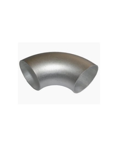Coude aluminium 90° court à souder Ø 125mm 