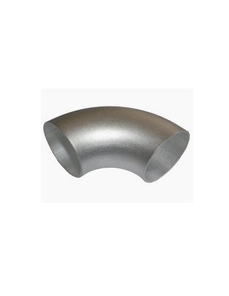 Coude aluminium 90° court à souder Ø 125mm 