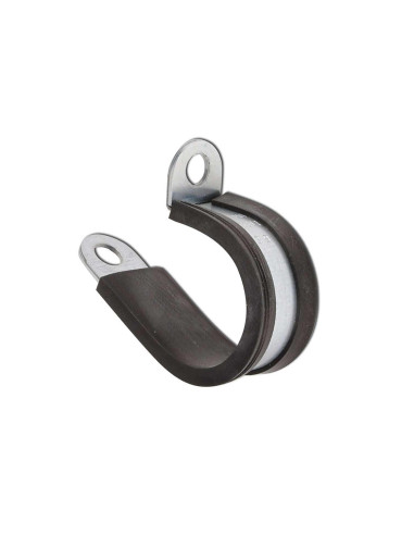 Collier de fixation inox caoutchouc Ø 22 mm 