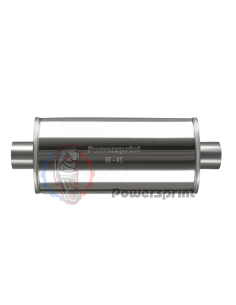 Echappement ovale Powersprint 76 mm longueur 450 mm HF 45 - Swapland - 2