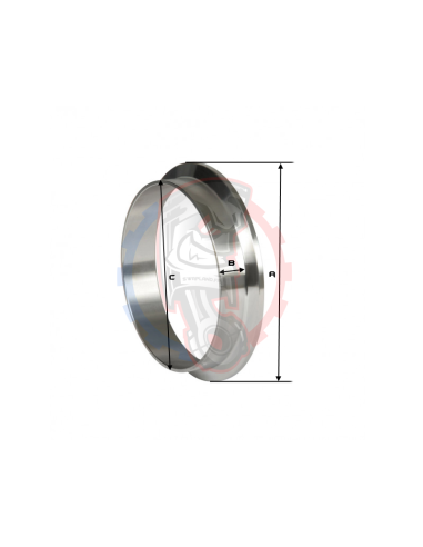 Kit V-Band avec gorge de positionnement Ø70 mm 