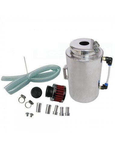Récupérateur d'huile universel alu 1.5L avec filtre reniflard