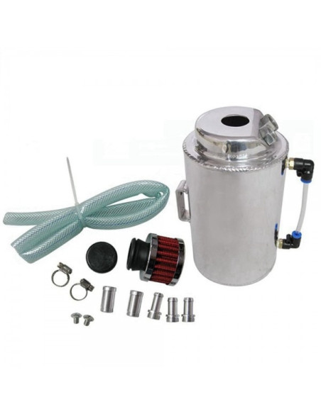Récupérateur d'huile universel alu 1.5L avec filtre reniflard
