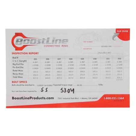 Bielle forgée Boostline Chevy BB 6.385"