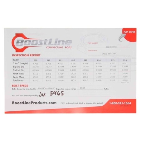 Bielle forgée Boostline Chevy BB 6.700" L19