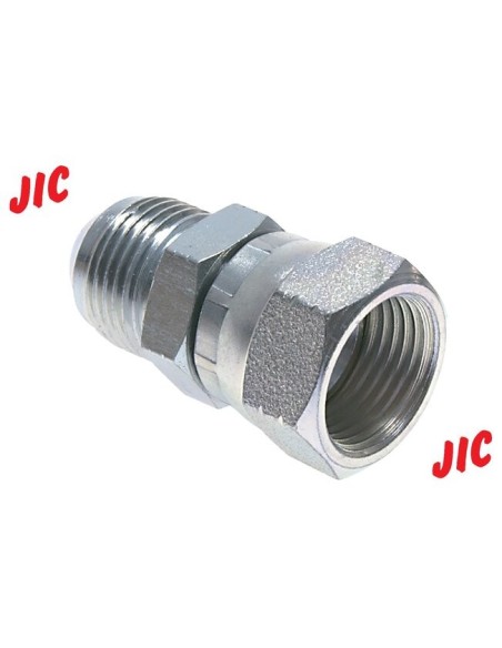 Raccord acier An4 mâle femelle
