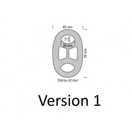 Silent bloc d'échappement universel