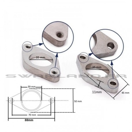 Bride sortie pour Wastegate Tial