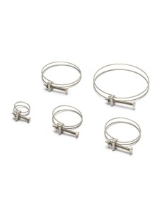 Collier de serrage double fils inox