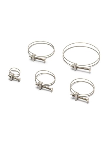 Collier de serrage double fils inox