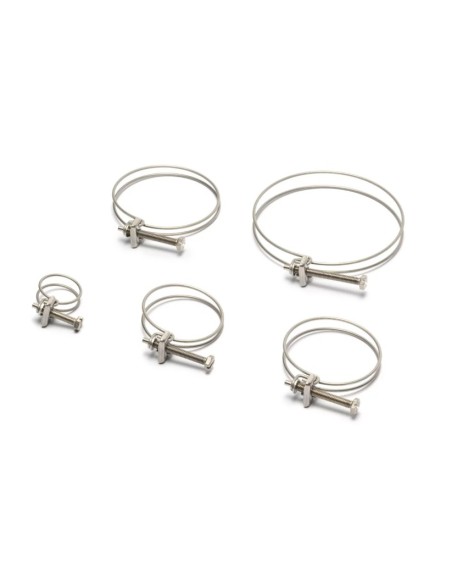 Collier de serrage double fils inox